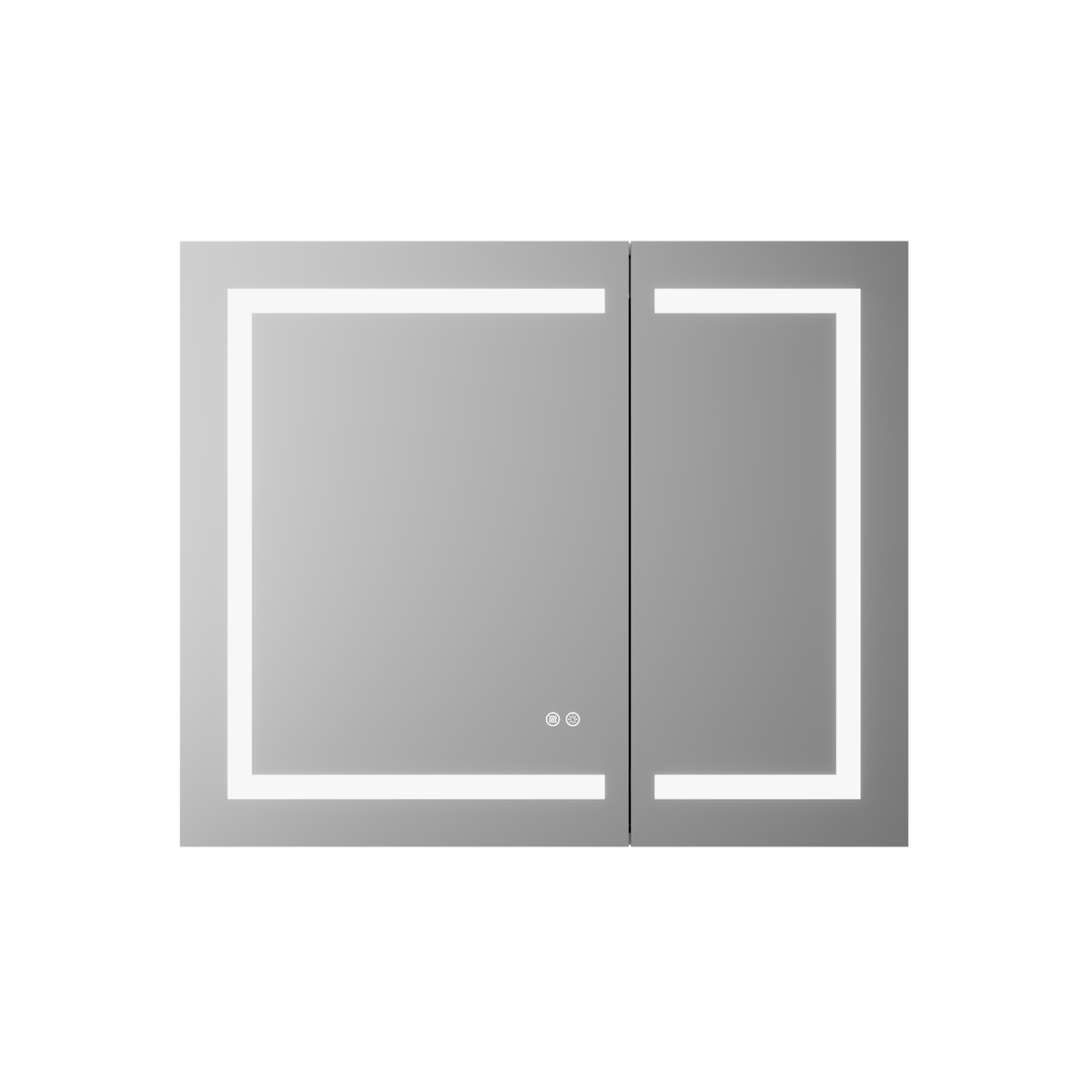 LumiVault – Frameless Smart LED Mirror Cabinet