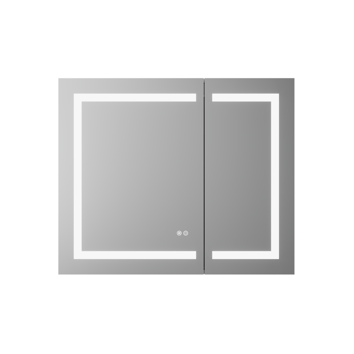 LumiVault – Frameless Smart LED Mirror Cabinet