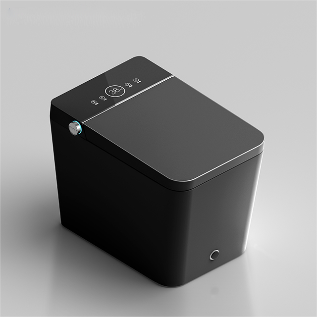 Black Tankless Smart Bidet Toilet - Modern Elegance, Superior Hygiene & Instant Warm Water