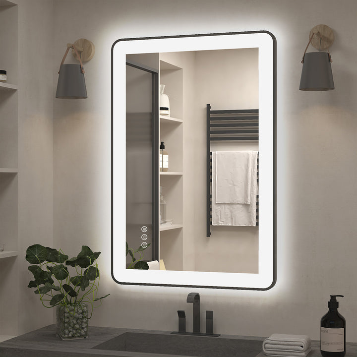 LumiCurve – Smart LED Mirror with Rounded Corners