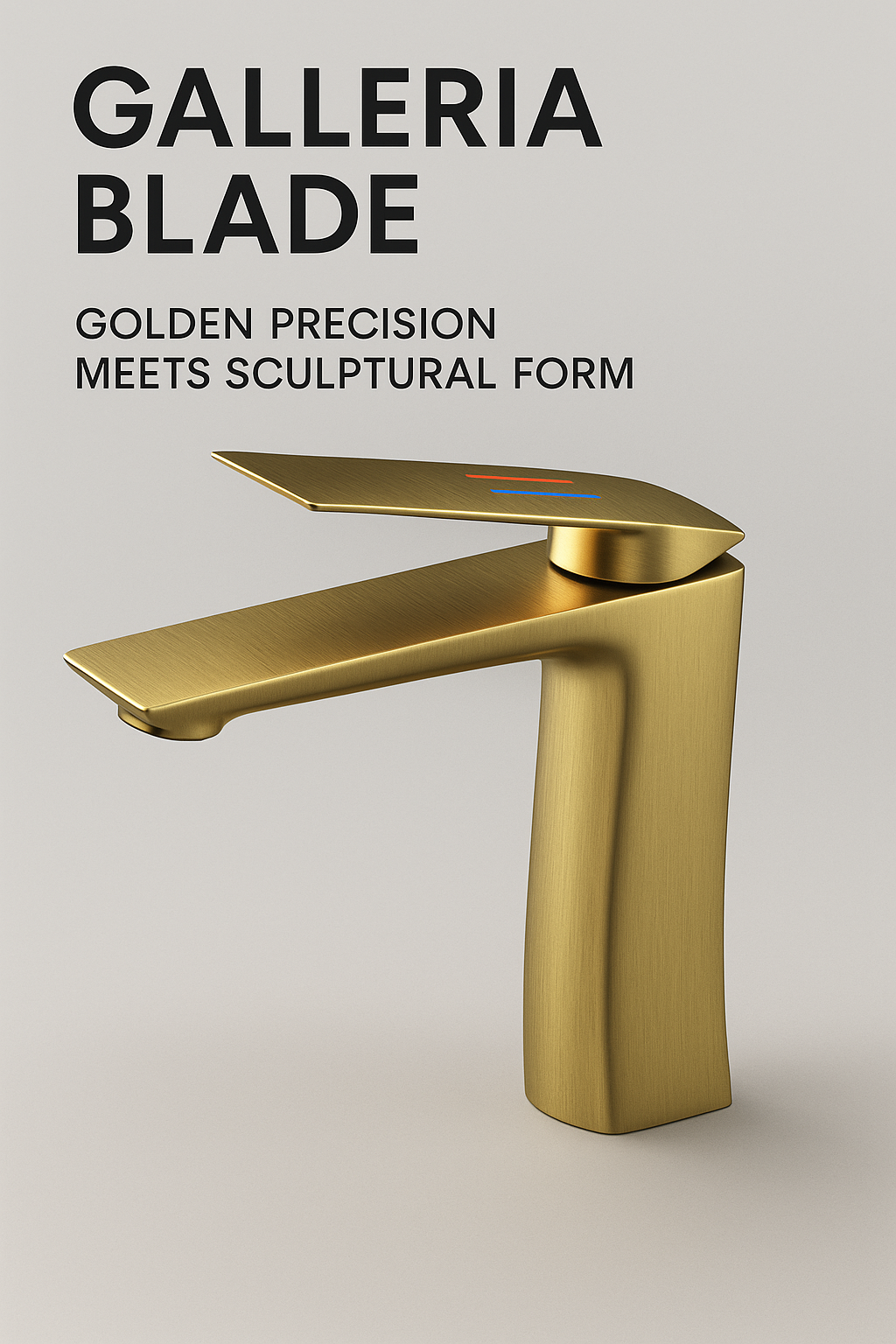 The Galleria: Blade – Golden Precision Meets Sculptural Form