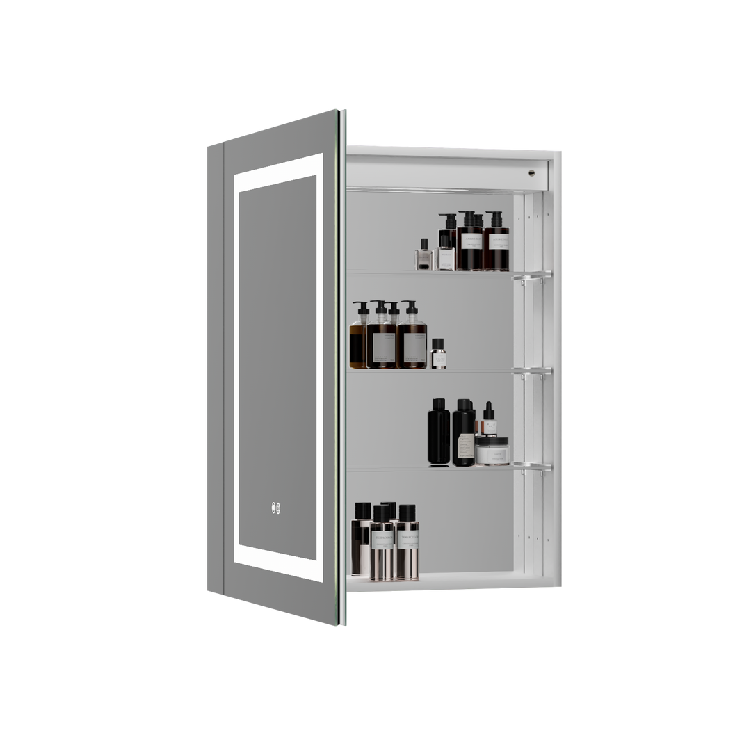 LumiVault – Frameless Smart LED Mirror Cabinet