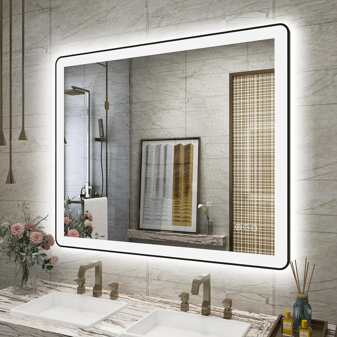 LumiCurve – Smart LED Mirror with Rounded Corners