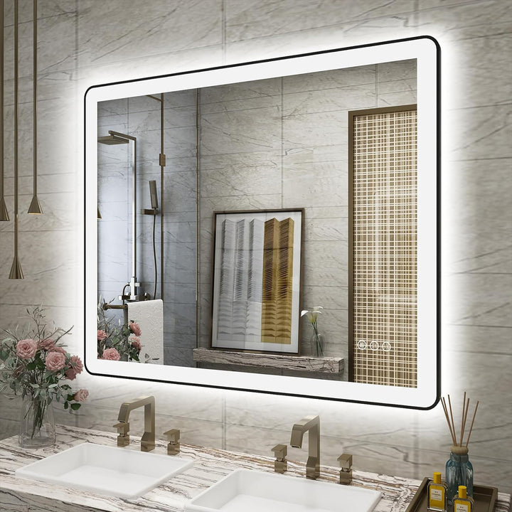 LumiCurve – Smart LED Mirror with Rounded Corners