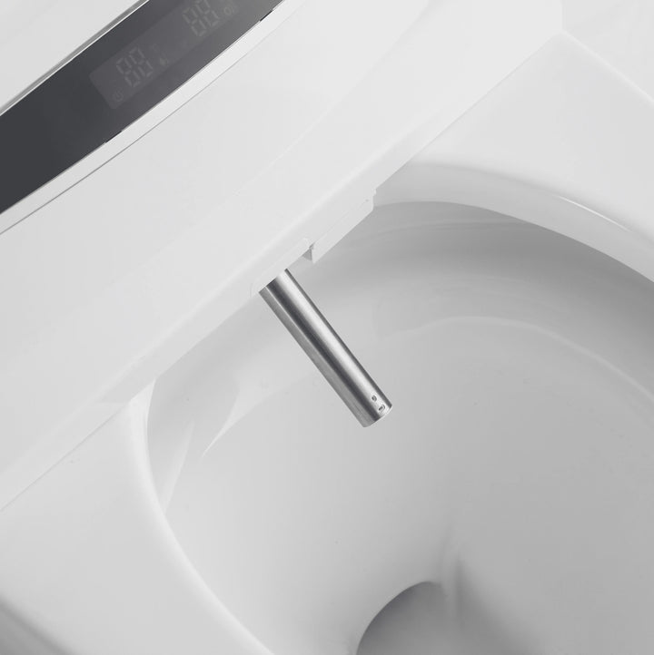 Tankless Smart Bidet Toilet - Intelligent Hygiene, Heated Seat, and Warm Air Dryer