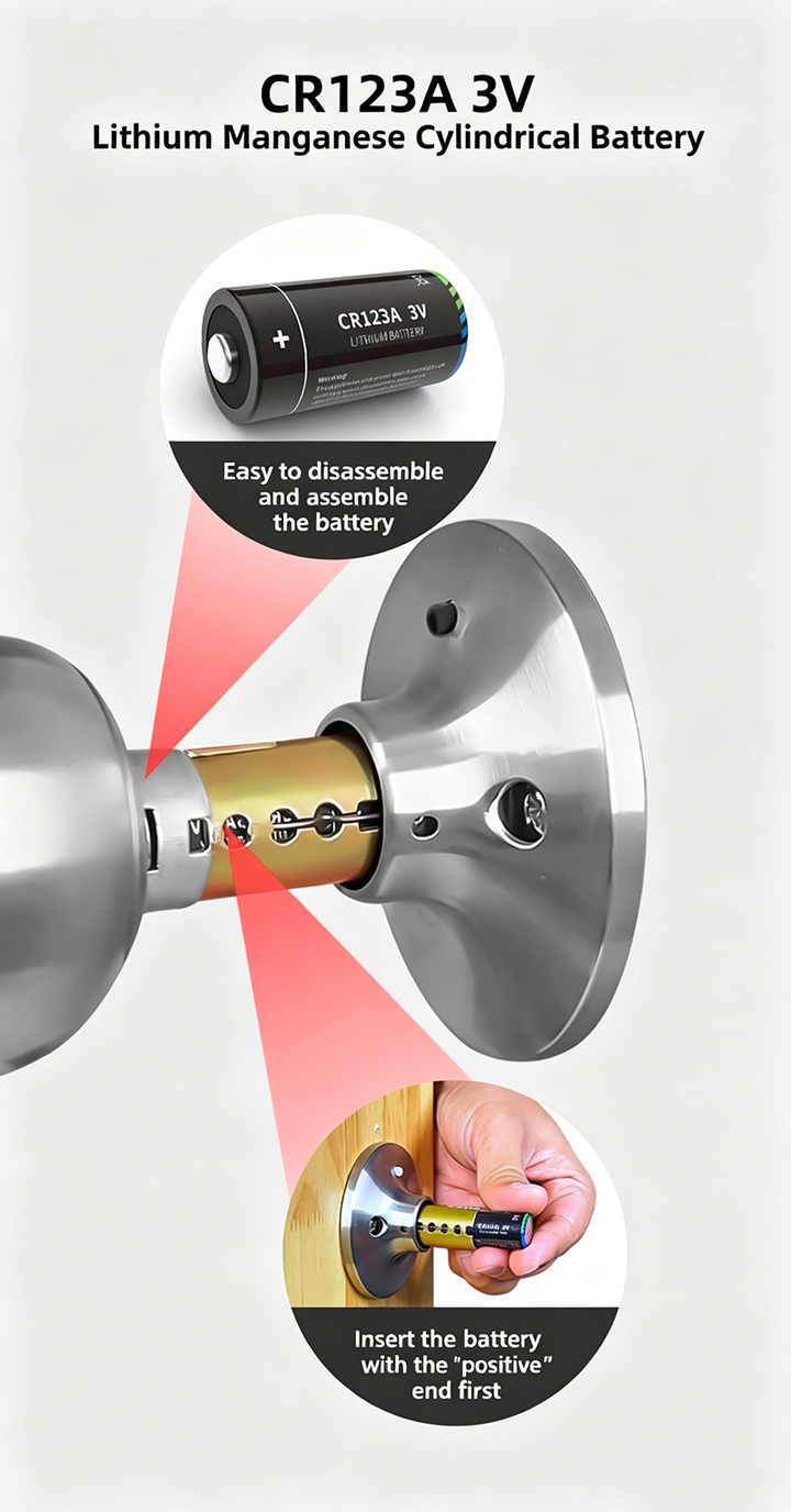 Biometric Smart Door Knob with Fingerprint & App Control