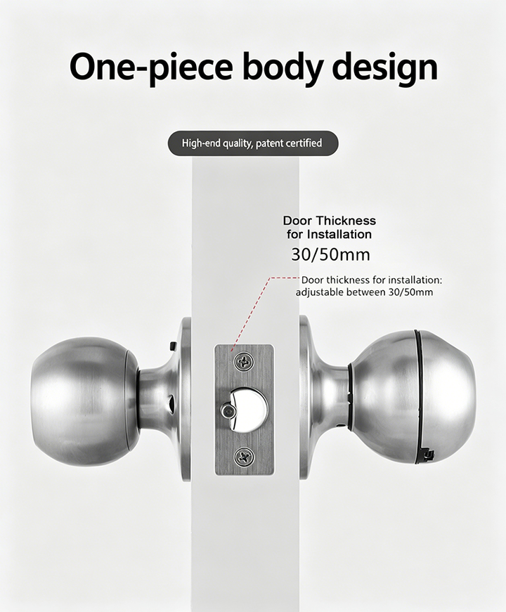 Biometric Smart Door Knob with Fingerprint & App Control