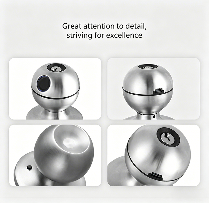 Biometric Smart Door Knob with Fingerprint & App Control