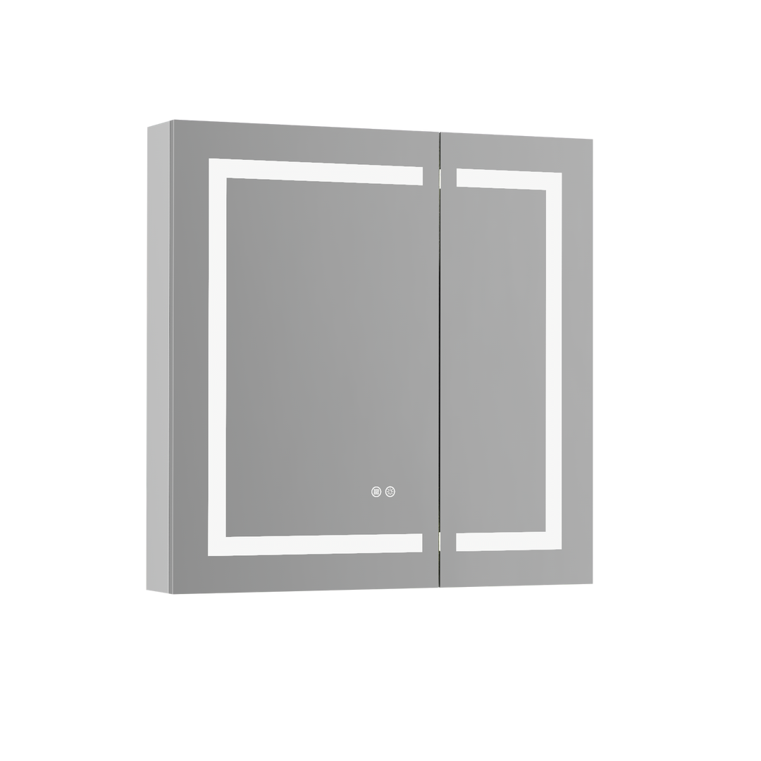 LumiVault – Frameless Smart LED Mirror Cabinet