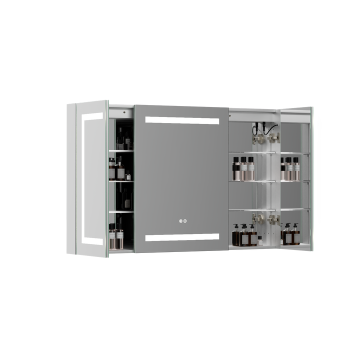 LumiVault – Frameless Smart LED Mirror Cabinet