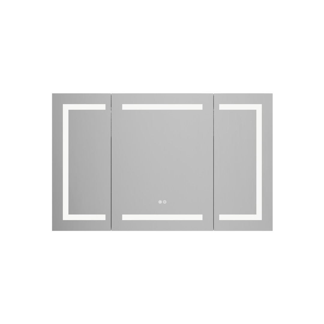 LumiVault – Frameless Smart LED Mirror Cabinet