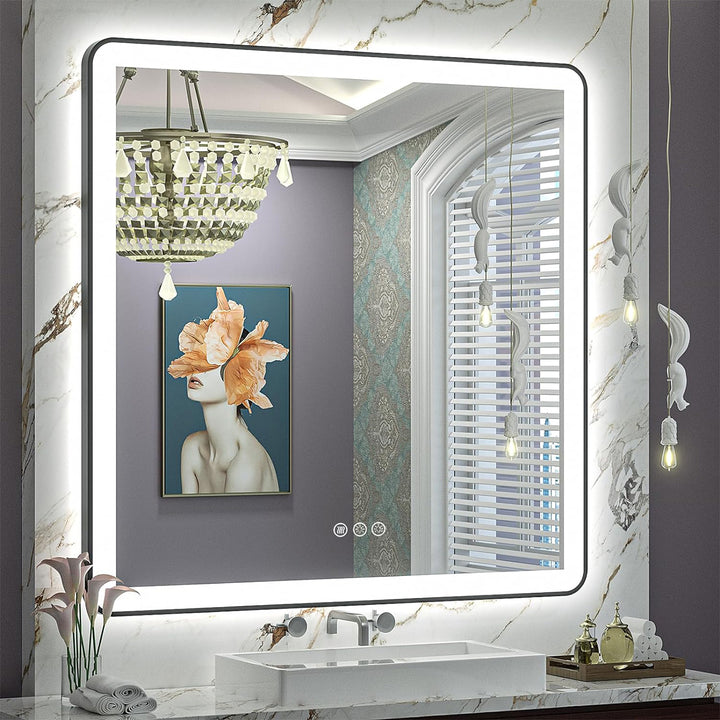 LumiCurve – Smart LED Mirror with Rounded Corners