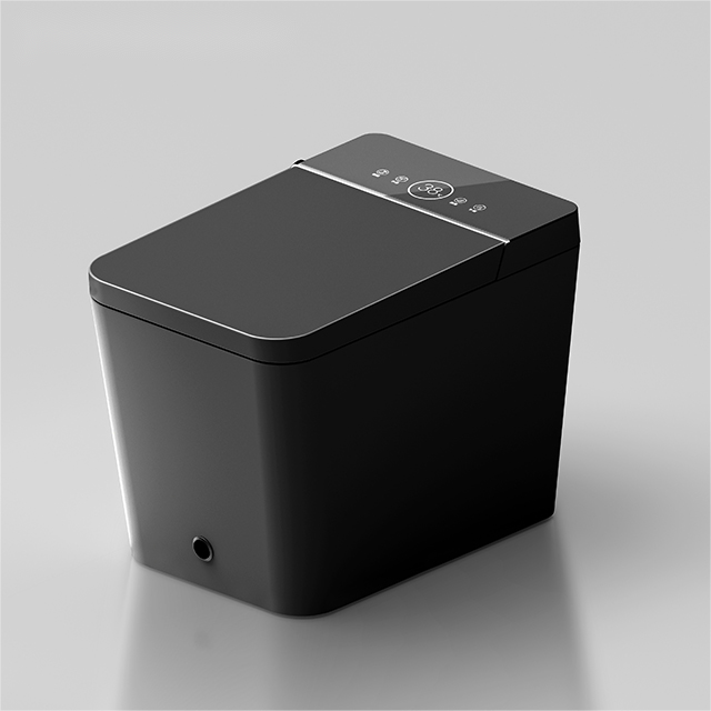 Black Tankless Smart Bidet Toilet - Modern Elegance, Superior Hygiene & Instant Warm Water