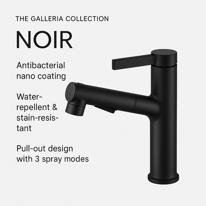 The Galleria: Noir – Redefining Faucet Design as Functional Sculpture