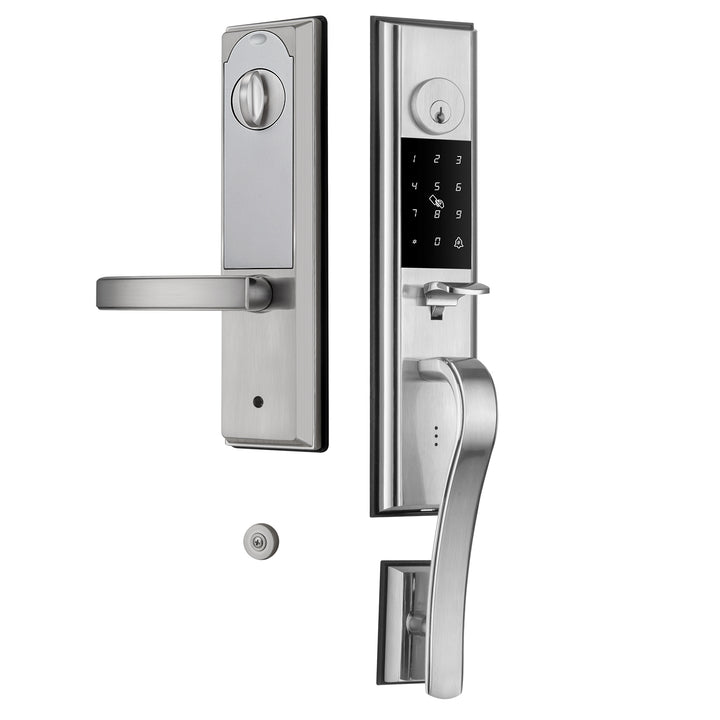 Smart Lock Front Door, IP65 Waterproof WiFi Deadbolt Lock with Fingerprint/APP/Code/Key, Multi-User Access for Home & Garage