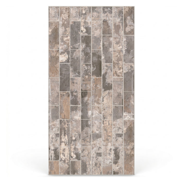 VEYRA 24" x 48" Interlocking Wall Panels, Waterproof Lightweight Ceramic Tiles for Bathroom & Shower, Grout-Free Click-Lock Accent Wall Panel, DIY Friendly (8mm Thick) BWM01