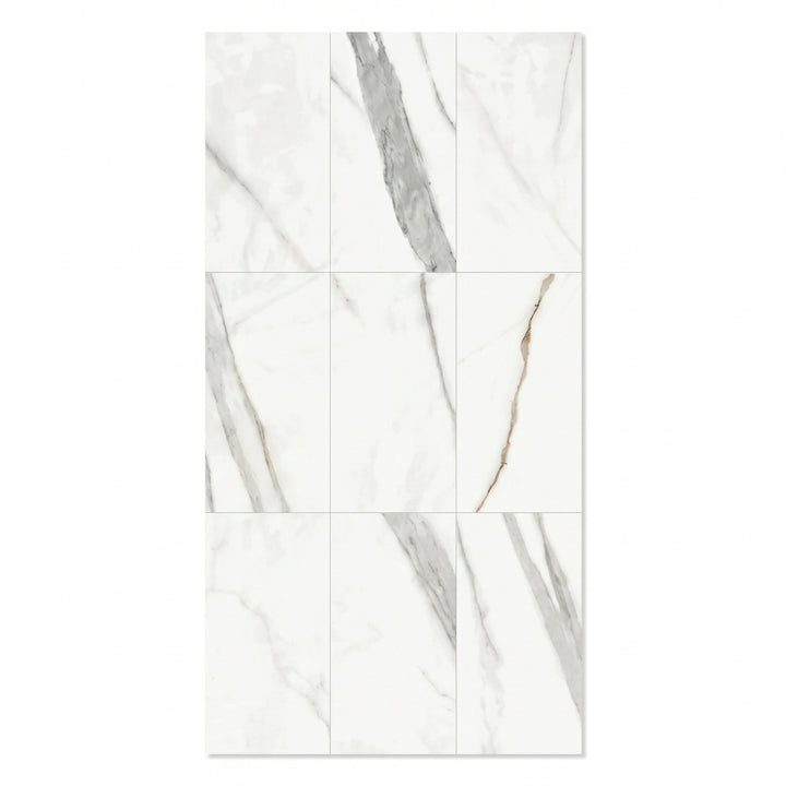 VEYRA 24" x 48" Interlocking Wall Panels, Waterproof Lightweight Ceramic Tiles for Bathroom & Shower, Grout-Free Click-Lock Accent Wall Panel, DIY Friendly (8mm Thick) SWG01