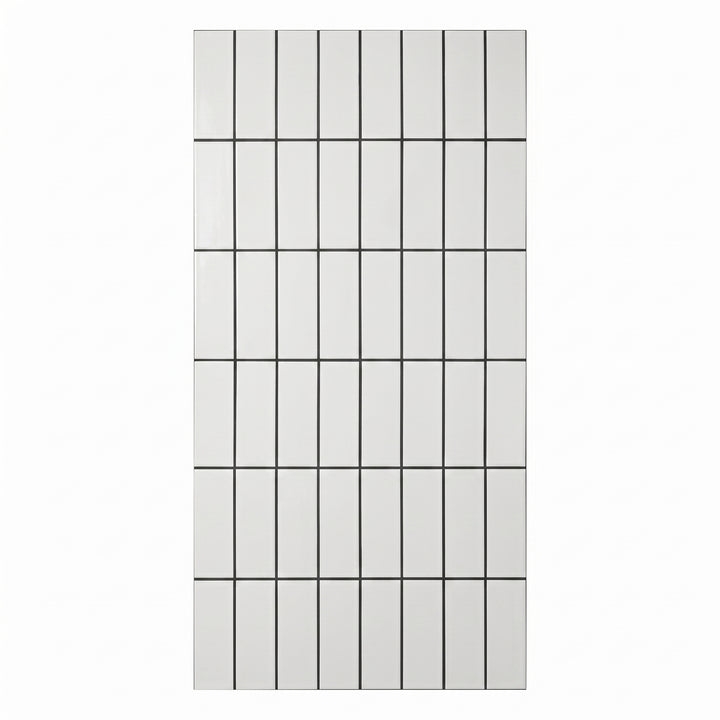 VEYRA 24" x 48" Interlocking Wall Panels, Waterproof Lightweight Ceramic Tiles for Bathroom & Shower, Grout-Free Click-Lock Accent Wall Panel, DIY Friendly (8mm Thick) WBG02