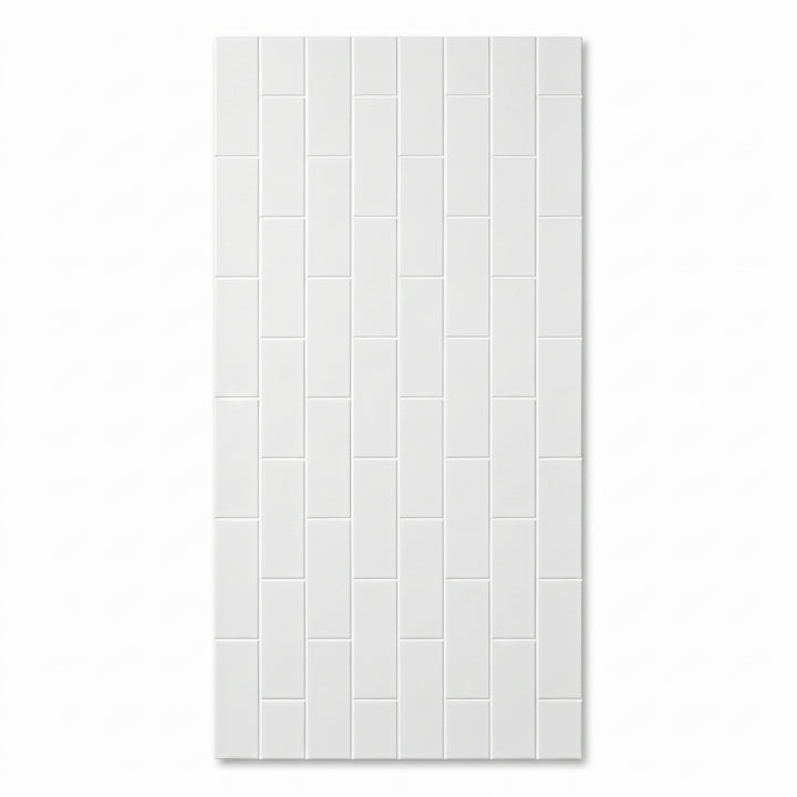 VEYRA 24" x 48" Interlocking Wall Panels, Waterproof Lightweight Ceramic Tiles for Bathroom & Shower, Grout-Free Click-Lock Accent Wall Panel, DIY Friendly (8mm Thick) WWG03