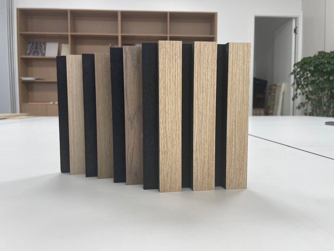 4PC 94.49x23.62 inch MDF Acoustic Panels with Technology Veneer