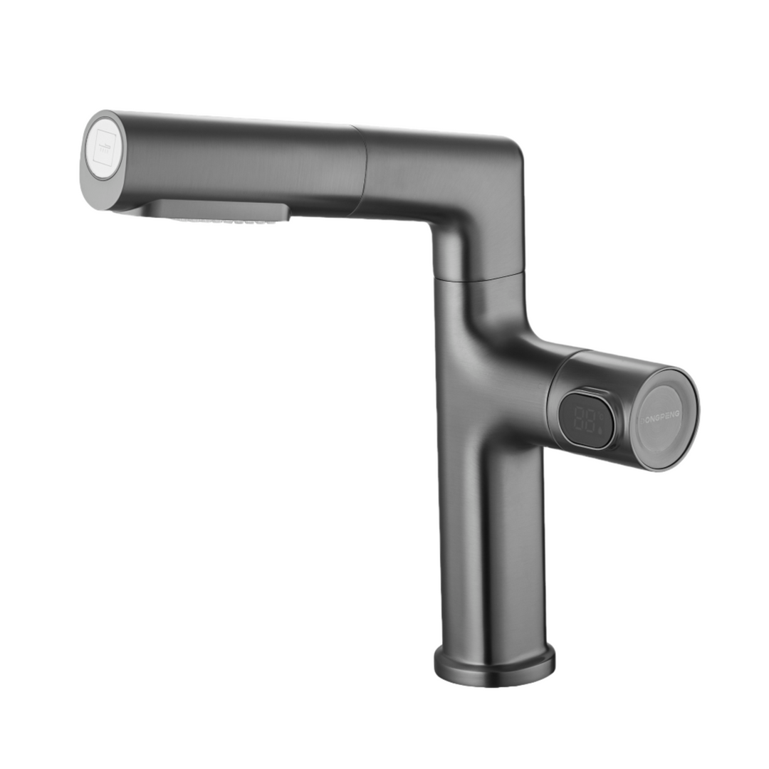 Smart Flow: Orbit – 360° Digital Pull-Out Faucet