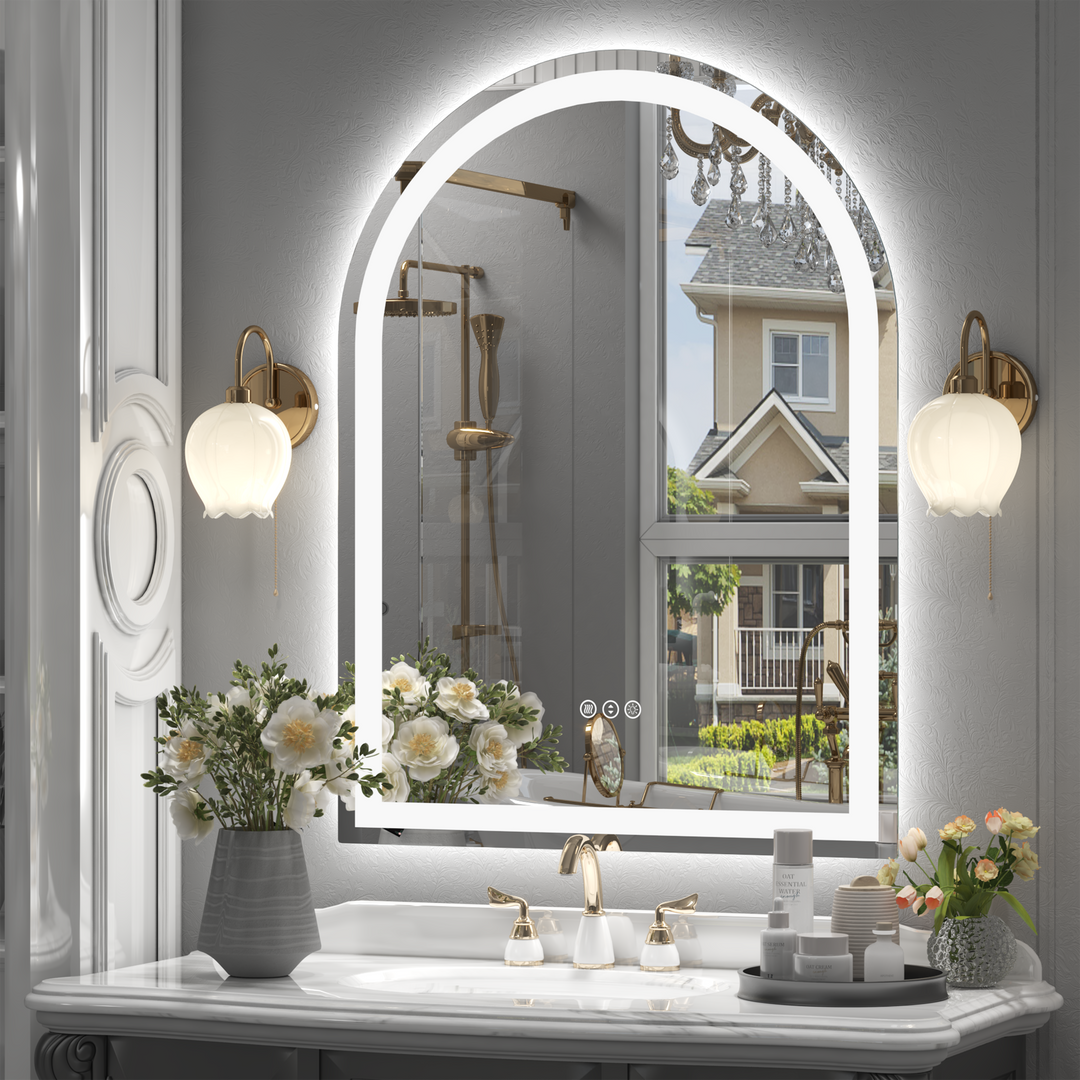 LumiArch – Frameless Arched Smart LED Mirror