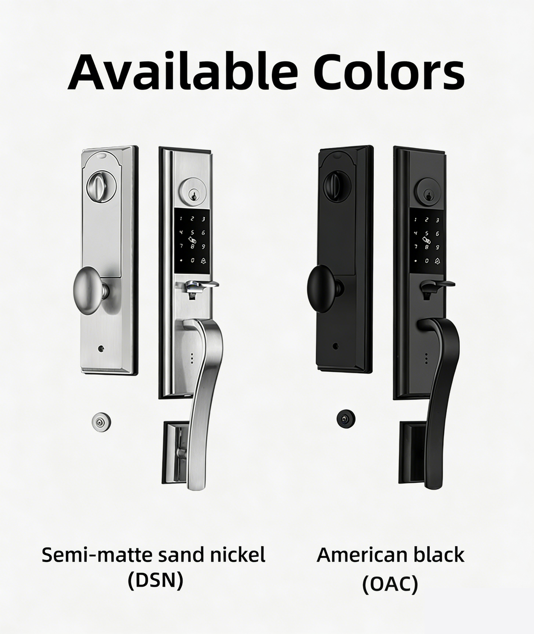 Smart Lock Front Door, IP65 Waterproof WiFi Deadbolt Lock with Fingerprint/APP/Code/Key, Multi-User Access for Home & Garage