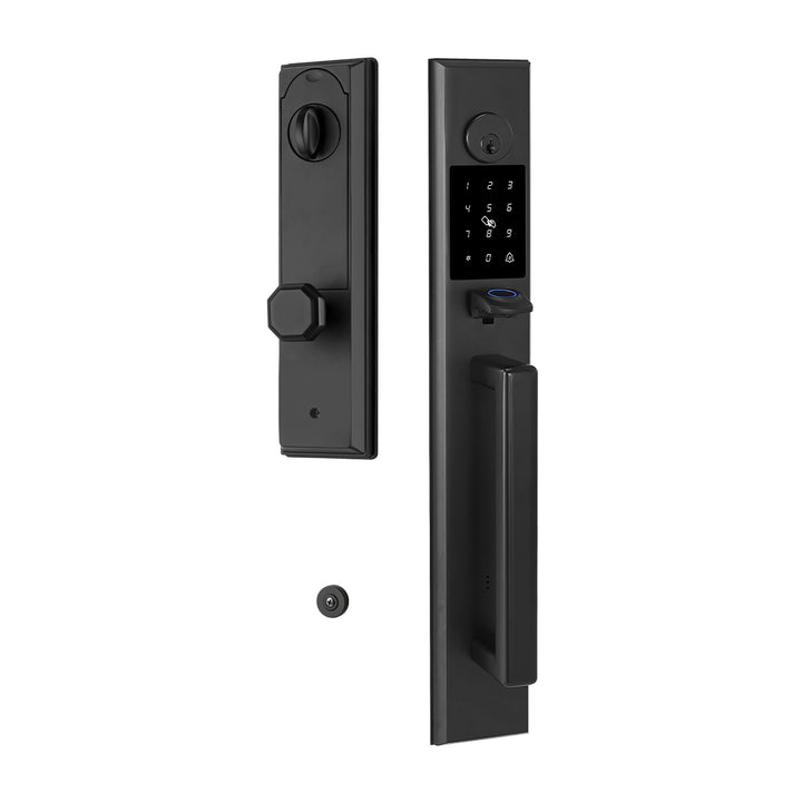 Smart Door Lock - Keyless Entry with Fingerprint, App Control, and US Standard Installation