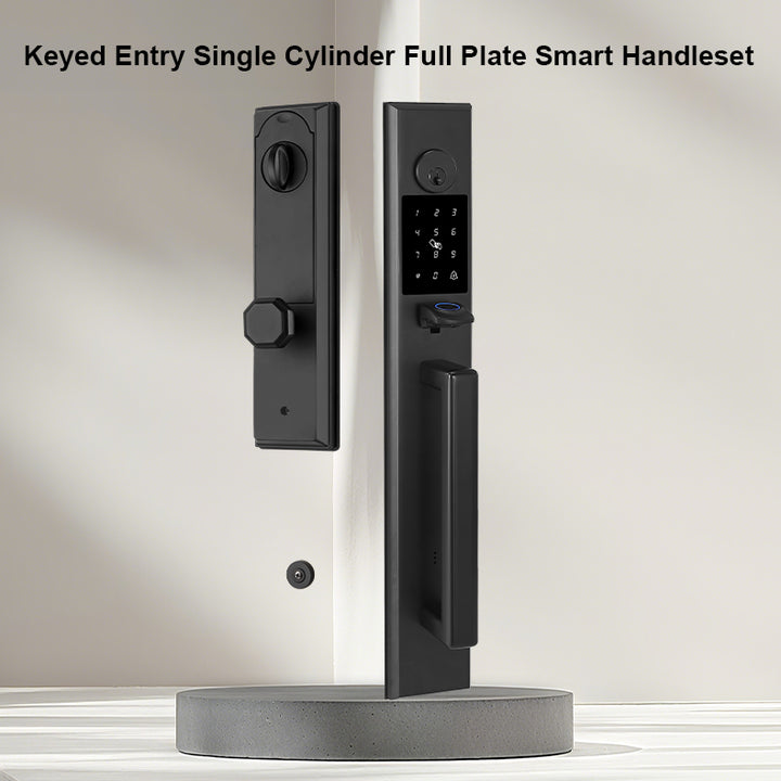 Smart Door Lock - Keyless Entry with Fingerprint, App Control, and US Standard Installation