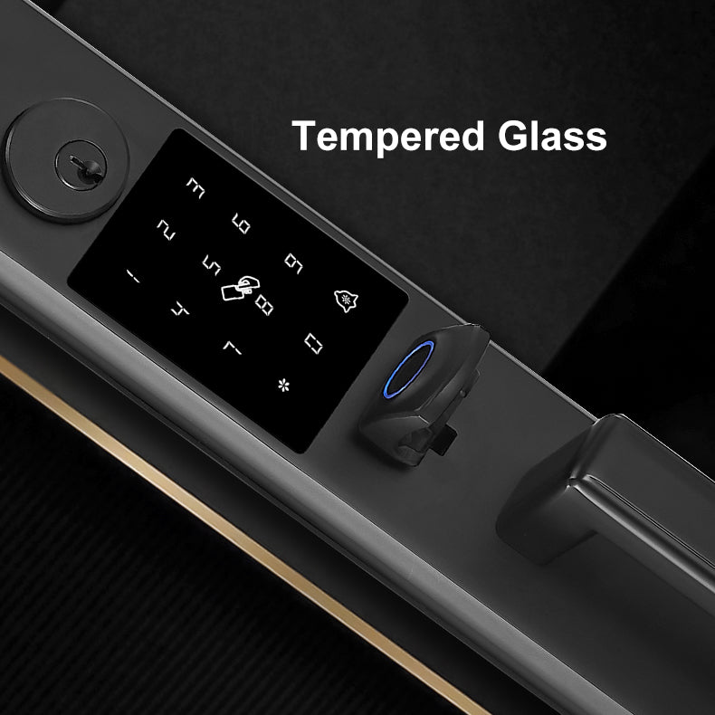 Smart Door Lock - Keyless Entry with Fingerprint, App Control, and US Standard Installation