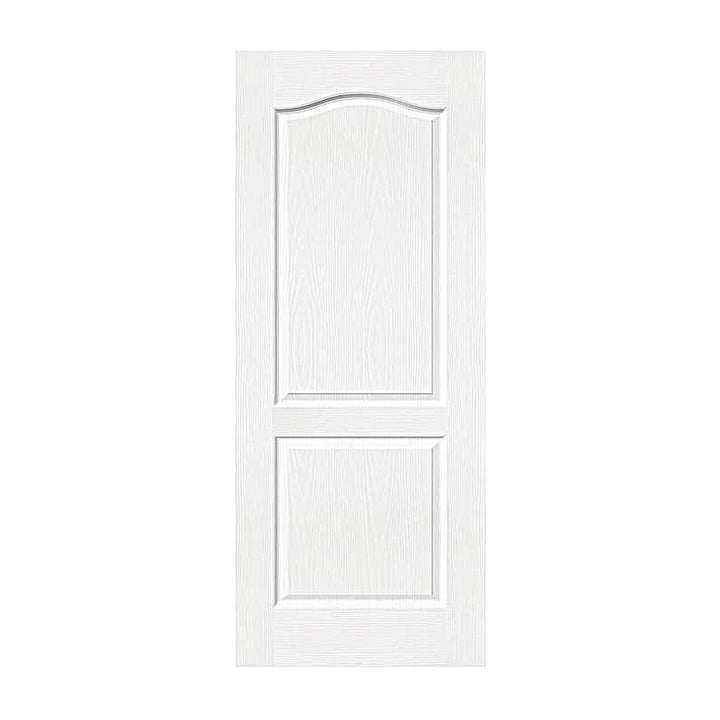MDF Slab Door Leaf - VTS-M-27703-3280 ( 32*80*1-3/8inch, Texture Molded, 2 Panel Arch Top, MDF + Hollow Core, Primed)