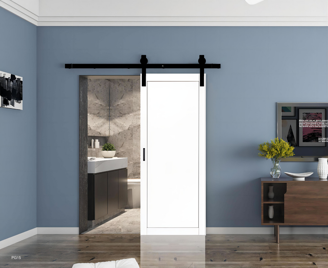 WPC Barn Door-VTS-W-18306-3684(36*84*1-9/16inch, Single Shaker Assembled Door, 1 panel, WPC Board + PVC Skin+ Foam Core))